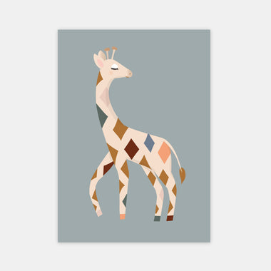 Poster "Karla Giraffe" for the children's room
