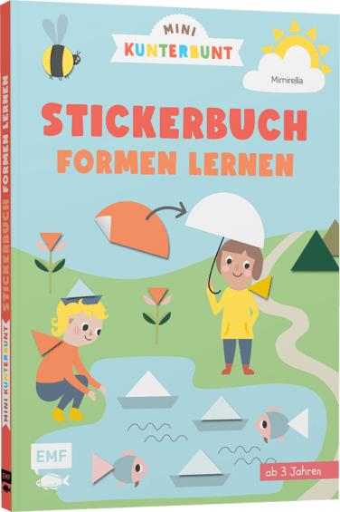 MINI KUNTERBUNT – MY FIRST SHAPE STICKER BOOK FOR CHILDREN FROM 3 YEARS