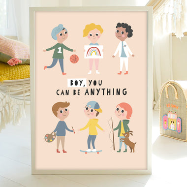 Poster "Boy, you can be anything"