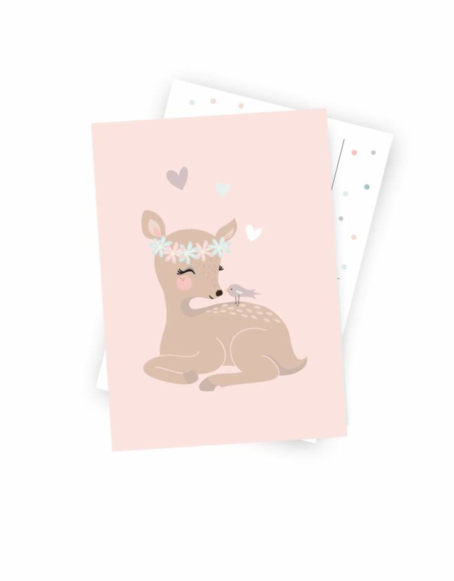 Postcard "Little Deer Girl"