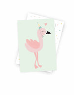 Postcard "Frieda Flamingo"